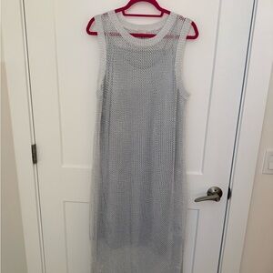 a new day Light Gray Sleeveless Midi Dress
